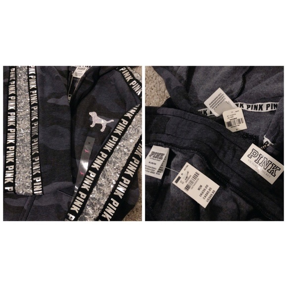 SOLD ON MERC: VS PINK Camo Bling Sequin Set - Picture 7 of 7